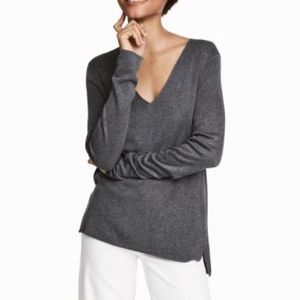 [SOLD] H&M V-neck Fine Knit Long Sleeve Sweater